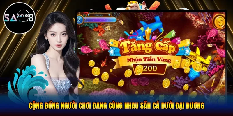 Cộng đồng người chơi đang cùng nhau săn cá dưới đại dương