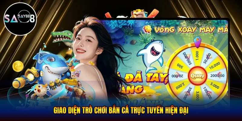 giao diện trò chơi bắn cá trực tuyến hiện đại