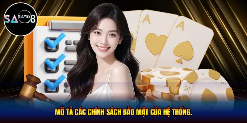 mô tả các chính sách bảo mật của hệ thống